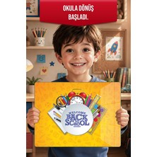 Reflexa Montessori Çocuk Etkinlik Camı – Back To School Tasarımlı Cam Aktivite Panosu 40 x 30 cm