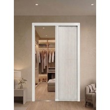 Nakkash Exclusive 140X200 Vizon Beyaz Akordiyon Kapı