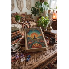 Şımartan Meditasyon ve Lotus Çiçeği Temalı Estetik Baskısıyla Günlük, Ajanda, Defter, Hatıra Defteri Veya Albüm Kılıfı - 23X31 Cm, "huzurlu Bir Kitap Okuma Saatinin En Yakın Eşlikçisi"