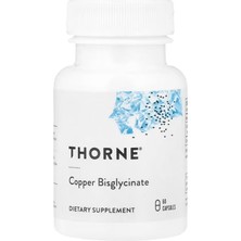Thorne Copper Bisglycinate - Optimally Absorbed, Mineral Chelate Copper Supplement - Supports Bone, Blood Vessel, Heart, Nerve & Skin Health* - Third-Party Certified - Gluten-Free - 60 Capsules