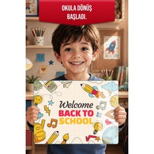 Reflexa Montessori Çocuk Etkinlik Camı – Back To School Tasarımlı Cam Aktivite Panosu 40 x 30 cm