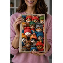 Şımartan Sevimli Kediler Tasarımlı Esnek Kumaş Kitap / Defter Kılıfı - Okul ve Ajanda Koruyucu Kılıf - 23X31 Cm, "huzurlu Bir Kitap Okuma Saatinin En Yakın Eşlikçisi"