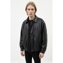 Oversize Erkek Deri Ceket