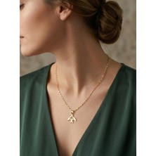 Papatya Silver 925 Ayar Gümüş Zarif Aynalı Zincir Charm Kolye
