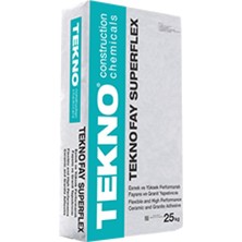 Quattro Home Tekno Teknofay Superflex Gri Esnek Seramik ve Granit Yapıştırıcısı 25 kg