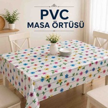 Melisa Tekstil Pvc Masa Örtüsü 100X140 cm Su Geçirmez Silinebilir Mutfak ve Yemek Masası Örtüsü