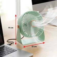 Toyigoo 3 Kademeli Masaüstü Fan – Duvara Asılıp Sabitlenebilen Standlı Kaydırmaz Pedli Mini Fan ZB11