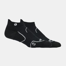 Asics Court+ Tennis Ankle Sock Unisex Black/obsidian Grey  3043A134-001