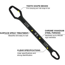 Toyigoo Universal Anahtarı Çift Kafalı  Çok Fonksiyonlu 6-22MM IEG4546GV-458FJGHV