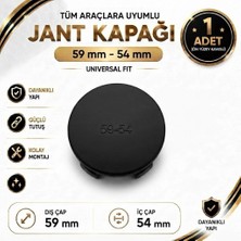 Memo Digital Jant Göbek Kapağı Dış Çap 59 mm - Iç Çap 54 mm