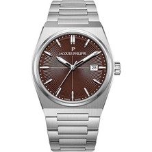Jacques Philippe JPQGS4213X6BRG Metalik Gri Çelik Erkek Kol Saati