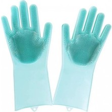 Toyigoo Sihirli Isıya Dayanıklı Silikon Çok Amaçlı Bulaşık Eldiven Fırçası Magic Gloves IEG4546GV