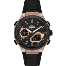 Lacoste LAC2011517 Siyah Silikon Erkek Kol Saati