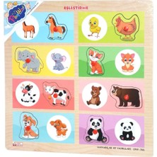 Toyigoo ONY-366-367 Ahşap Tutmalı Eşleştirme -Hayvanlar ve Yavruları IEG4546GV-458FJGHV