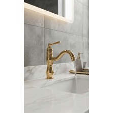 Titanium Design Manolya Gold Lavabo Bataryası