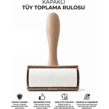 Toyigoo Tüy Toplama Rulosu - Kapaklı - Ergonomik - Taşınabilir IEG4546GV-458FJGHV