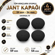 Memo Digital Jant Göbek Kapağı Dış Çap 59 mm - Iç Çap 54 mm 4 Adet