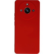 Realme 11 Pro Kılıf Nano Içi Kadife Silikon - Kırmızı