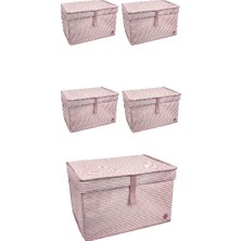 Düzenleyici Kutu Organizer Cırtlı Saklama Hurç Maxi Boy 30CM x 40CM x 50CM (5 Adet)