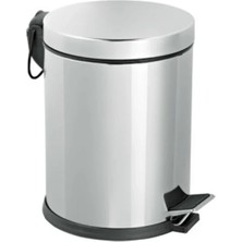 Toyigoo Pedallı 8lt Krom Metal Çöp Kovası IEG4546GV-458FJGHV
