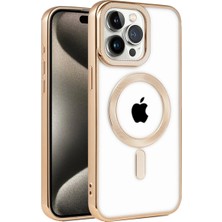 Apple Iphone 14 Pro Kılıf Kronos Magsafe Kapak - Gold