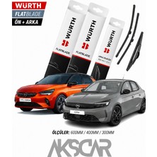 Würth Opel Corsa F Ön Arka Silecek (2020-2025)
