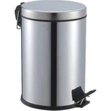 Toyigoo Pedallı 5lt Krom Metal Çöp Kovası IEG4546GV-458FJGHV