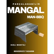 Katlanabilir Mangal - Portatif Katlanabilir Kamp ve Piknik Mangalı 1 mm Kalınlık
