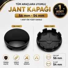 Memo Digital Jant Göbek Kapağı Dış Çap 56 mm - Iç Çap 54 mm 1 Adet