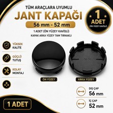 Memo Digital Jant Göbek Kapağı Dış Çap 56 mm - Iç Çap 52 mm 1 Adet