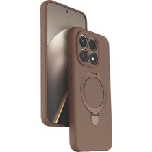 Xiaomi Mi 15T Regal Magsafe Standlı Kapak - Çöl Titanyum