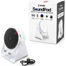 Toyigoo Soundpad 5ın1 - 5W - 2000MAH Temas Ile Ses Yükseltme - Telefon Stand - Usb-C Şarj Beyaz Indiksi