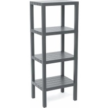 Toyigoo 4 Raflı Gri Modüler Ünite Plastik 38X29X100 cm IEG4546GV-458FJGHV