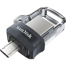Adalı Store Sandisk Ultra Dual Drive 256GB Metalik Gri & Gümüş USB 3.0 Hızlı Okuma 150