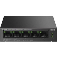 Adalı Store Tp-Link Tp-Lınk LS105GP 4 Port Gıgabıt + 1 Port RJ45 Uplınk Poe 65W 250 Metre Poe Mesafe Metal Kasa