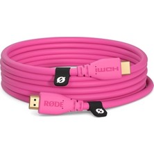 Adalı Store HDMI Kablo Pembe Renk Seçeneği ile 3 Metre Uzunlukta Güçlü Bağlantı