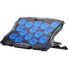 Adalı Store 15X Turbo LED Fan, 10 Modlu Rgb Işık, Ayarlanabilir Fan Hızı ile Serinletici