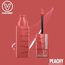 Adalı Store Maybelline New York Super Stay Vinyl Ink Uzun Süre Kalıcı Şeftali Tonlu Likit Parlak Ruj 15
