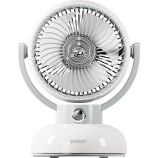 Adalı Store 1200MAH LED Işıklı Retro Masaüstü Fan, 3 Hız Kademe ile Kullanım Kolaylığı