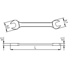Adalı Store Kısa Boy Çatal Iki Ağız Anahtar 12 x 13 mm Kullanım Kolaylığı
