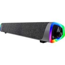Adalı Store Mikado MD-SBT26 Siyah 3W*2 Kanal Tipi Kablosuz Soundbar Speaker Bluetooth ile LED