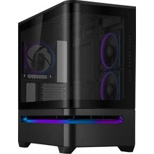 Adalı Store Asus Prıme AP202 Tg Kompakt Matx Uyumlu, Kavisli Cam Paneli, 420MM Gpu Desteği ve Patentli Alt Slot