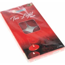 8'li Kırmızı Tea Light Mum