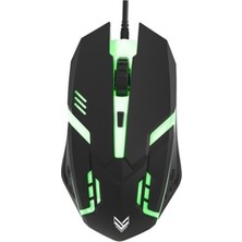 Adalı Store Valor Viper 1500 Dpi Rainbow LED Özel Abs Doku 4d Gaming