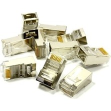Adalı Store 100'LÜ Metal Ftp Rj-45 Konektör, Güvenilir Bağlantı ve Yüksek Performans