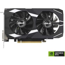 Adalı Store Asus DUAL-RTX3050-O6G-NVIDIA-GEFORCE-RTX 3050-6G-6GB GDDR6-96BIT-1537MHZ-OC-DVI-HDMI-DP-EKRAN