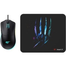 Adalı Store Havit Gamenote MS1037CM Rgb Ledli Makrolu 7200DPI Gaming Oyuncu Mouse + Mouse