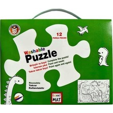 Adalı Store Dinozor Temalı Boyama Puzzle Seti, 12 Parça ile Eğlenceli Aktivite