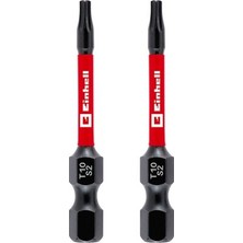 Adalı Store Orijinal Einhell Darbeli Bit Seti, 2 Parça, 50 Mm, T10 (S2 Çelik, Torsiyon Bölgesi, Verimli Güç