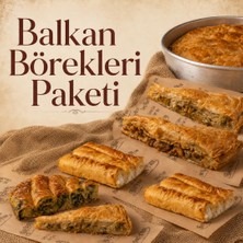 İnanç Fırın Inanç Fırın Balkan Börekleri Paketi 2 kg - Peynirli Boşnak + Patlıcanlı Arnavut Böreği